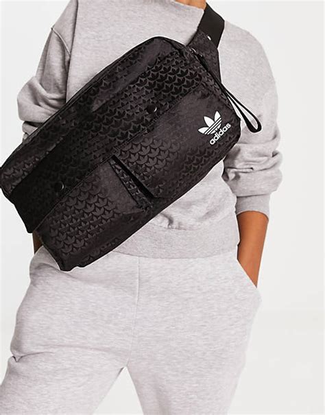 adidas originals trefoil crossbody bag in black